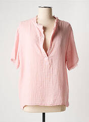 Blouse rose AMOUR pour femme seconde vue