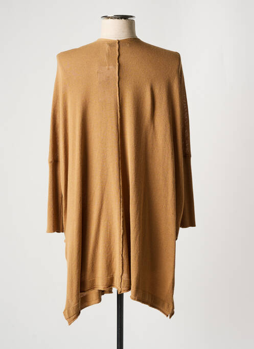 Gilet manches longues manches longues marron LA FEE MARABOUTEE femme