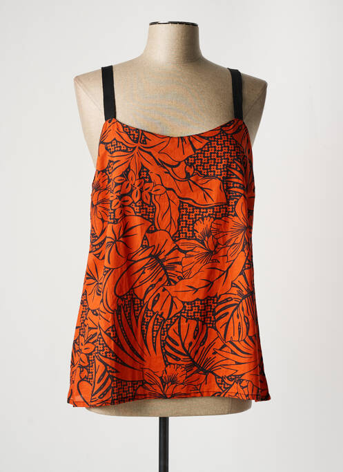 Top orange LA FEE MARABOUTEE pour femme