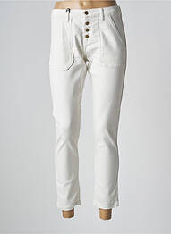 Pantalon 7/8 stretch taille normale blanc ACQUAVERDE femme