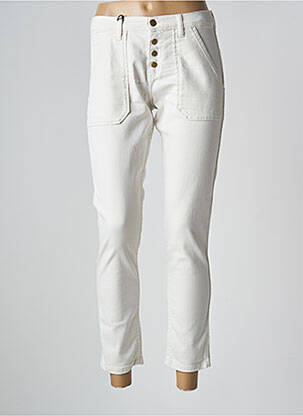 Pantalon 7/8 stretch taille normale blanc ACQUAVERDE femme
