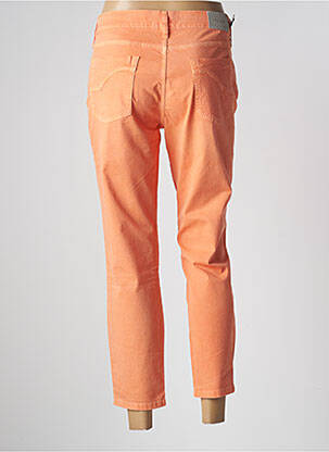 Pantalon 7/8 stretch taille normale orange DESGASTE femme