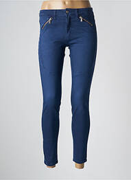 Pantalon 7/8 stretch taille normale bleu DESGASTE femme