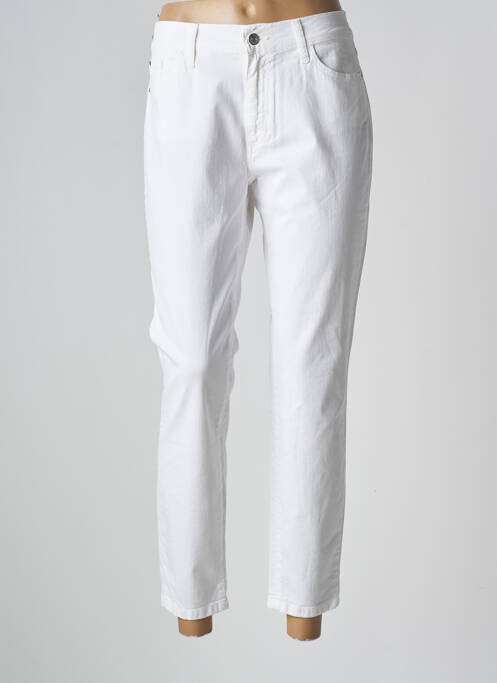 Pantalon 7/8 blanc DESGASTE pour femme