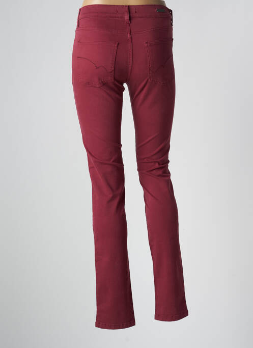 Pantalon slim rouge DESGASTE pour femme