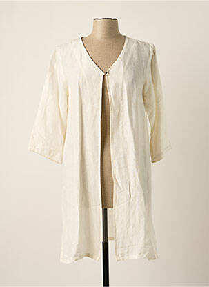 Veste kimono légère et transparente beige AGATHE & LOUISE femme