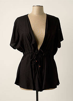 Veste kimono noir AGATHE & LOUISE pour femme