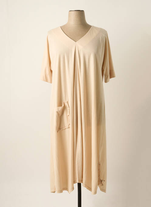 Robe longue beige FRANCK ANNA pour femme