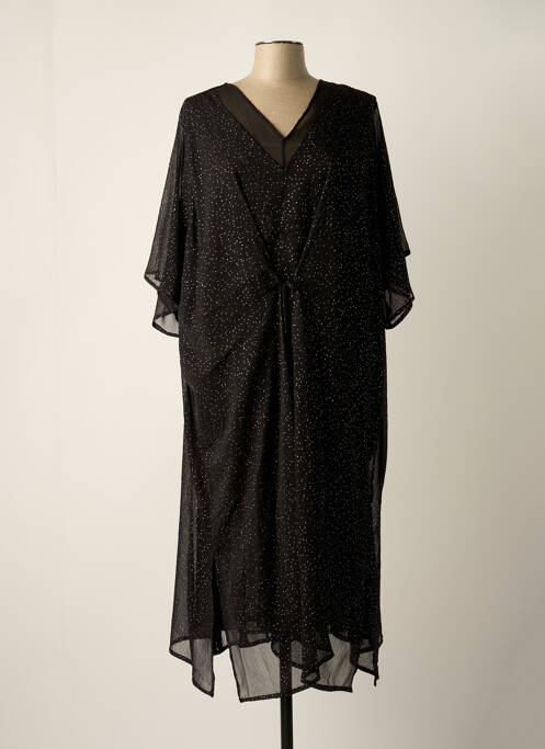 Robe mi-longue noir ZHENZI pour femme