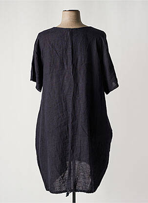 Robe mi-longue manches courtes manches courtes noir OLIVER JUNG femme