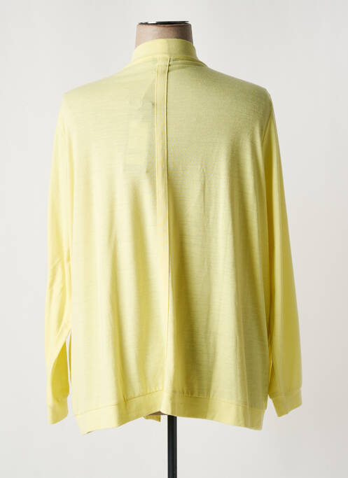 Gilet manches longues jaune YESTA femme