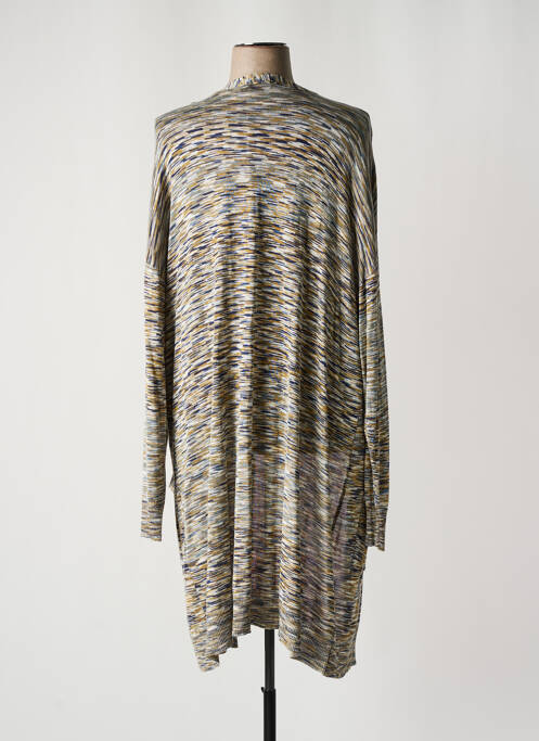 Gilet manches longues vert YESTA pour femme