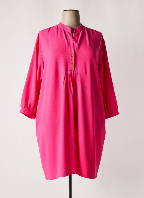 Robe mi-longue rose OCTAVIE & LEONIE pour femme