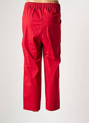 Pantalon droit tissage crêpe taille normale rouge LA FIANCEE DU MEKONG femme