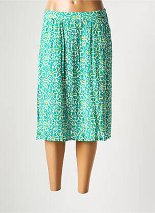 Jupe mi-longue taille normale vert AGATHE & LOUISE femme