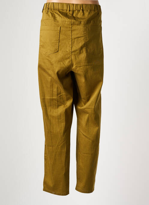 Pantalon slim taille élastique taille normale vert CISO femme