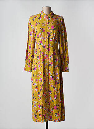 Robe longue manches longues manches longues vert FRNCH femme