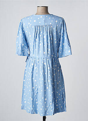 Robe courte manches courtes manches courtes bleu GRACE & MILA femme