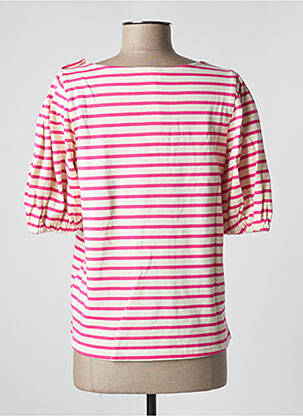 T-shirt coupe droite manches courtes rose GRACE & MILA femme