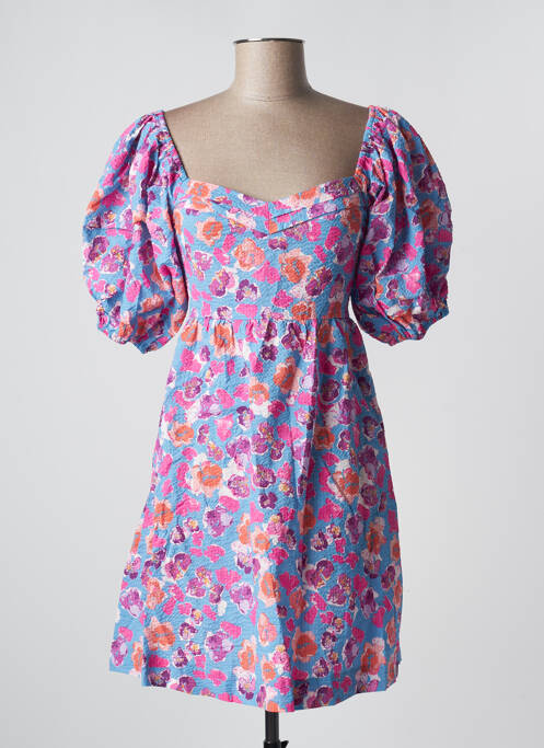 Robe courte bleu GRACE & MILA pour femme