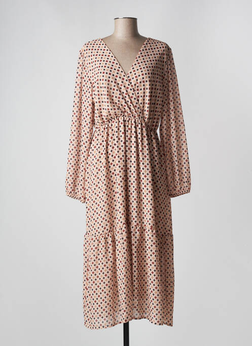 Robe longue beige PAKO LITTO pour femme