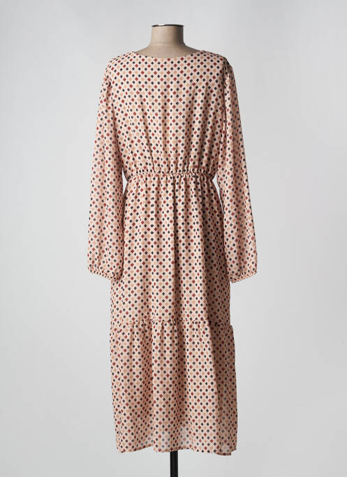 Robe longue beige PAKO LITTO pour femme