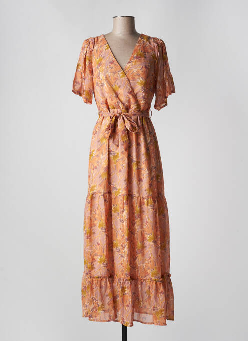 Robe longue orange GRACE & MILA pour femme