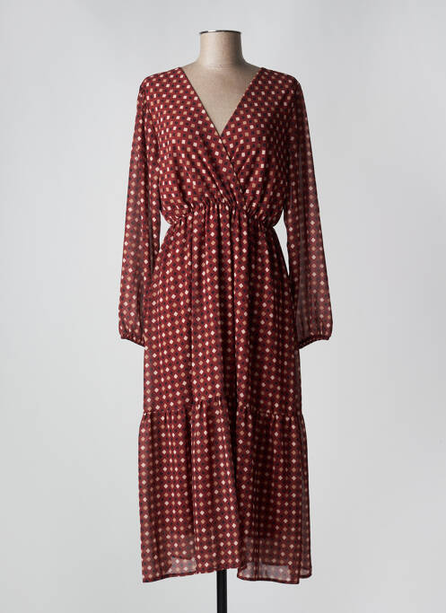 Robe longue rouge PAKO LITTO pour femme