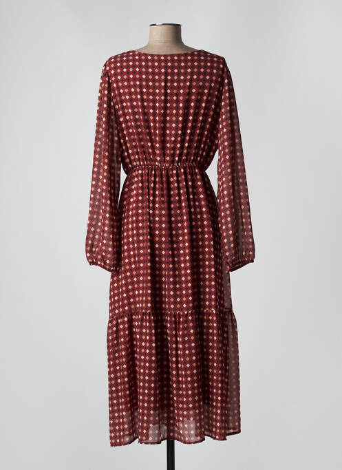 Robe longue rouge PAKO LITTO pour femme