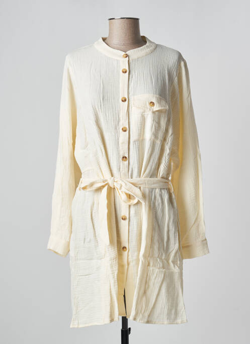 Robe mi-longue beige GRACE & MILA pour femme