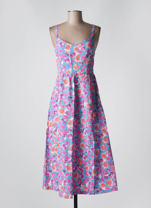 Robe mi-longue bleu GRACE & MILA pour femme