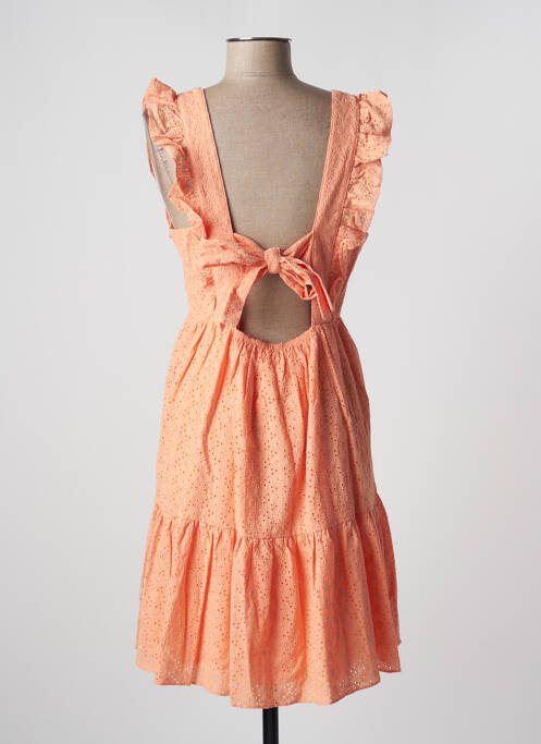 Robe mi-longue orange RUE MAZARINE pour femme