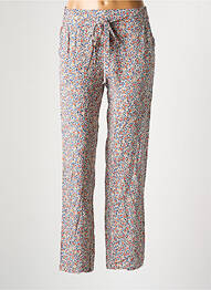 Pantalon droit tissage popeline bleu RUE MAZARINE femme