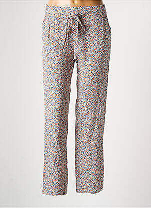 Pantalon droit tissage popeline bleu RUE MAZARINE femme