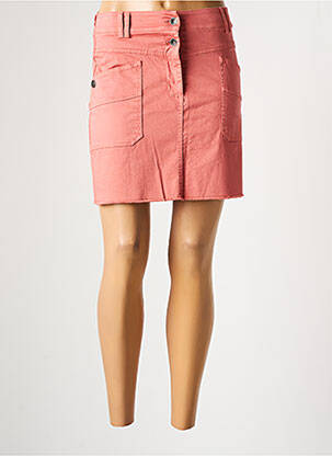 Jupe courte poches rose PAKO LITTO femme