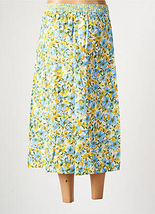 Jupe mi-longue coupe évasée jaune GRACE & MILA femme