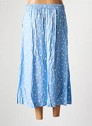 Jupe mi-longue coupe évasée bleu GRACE & MILA femme