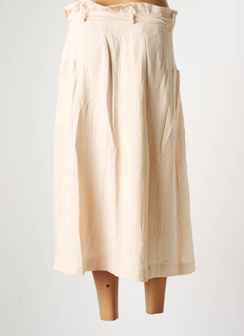 Jupe mi-longue beige FRNCH pour femme
