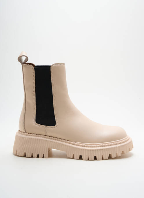 Bottines/Boots beige MI/MAI pour femme