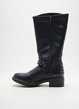 Bottes tissage satiné talon de 4 à 6cm noir LES P'TITES BOMBES femme