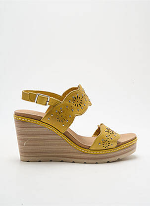 Sandales/Nu pieds jaune CARMELA pour femme