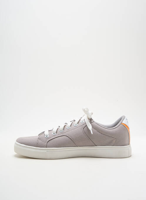 Baskets semelle amovible bout rond gris WATTS homme