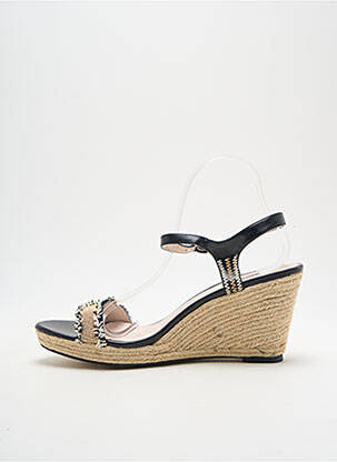 Espadrilles fermeture boucle(s) talon de 7 à 9cm noir LOLLIPOPS femme