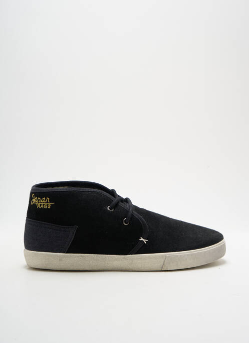 Baskets nubuck bout rond noir JAPAN RAGS homme