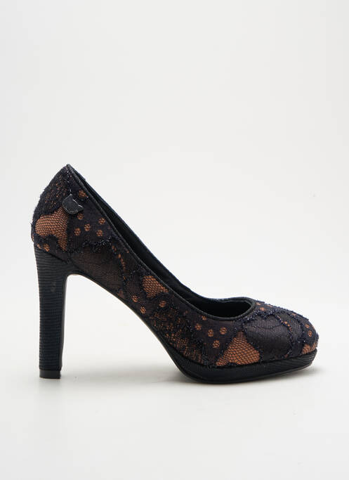 Escarpins tissage satiné talon de 7 à 9cm noir LOLLIPOPS femme