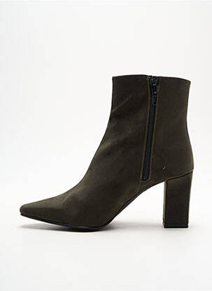 Bottines/boots bout pointu talon de 4 à 6cm vert GIULIA femme