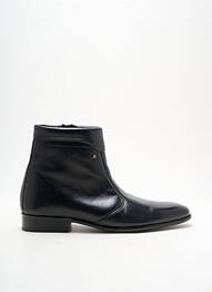 Bottines/boots semelle extérieure cuir talon bas noir PIERRE CARDIN homme