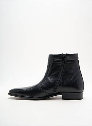 Bottines/boots semelle extérieure cuir talon bas noir PIERRE CARDIN homme