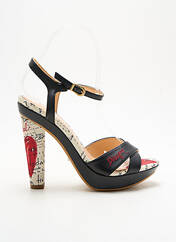 Sandales/Nu pieds noir DESIGUAL pour femme seconde vue