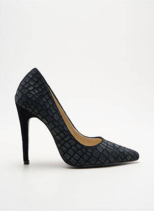 Escarpins bout pointu talon haut de 10cm et plus noir ILARIO FERUCCI femme